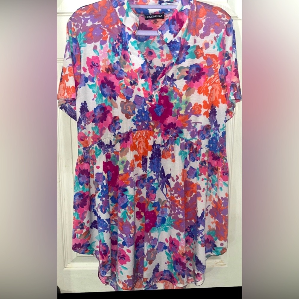 Multi colored top.